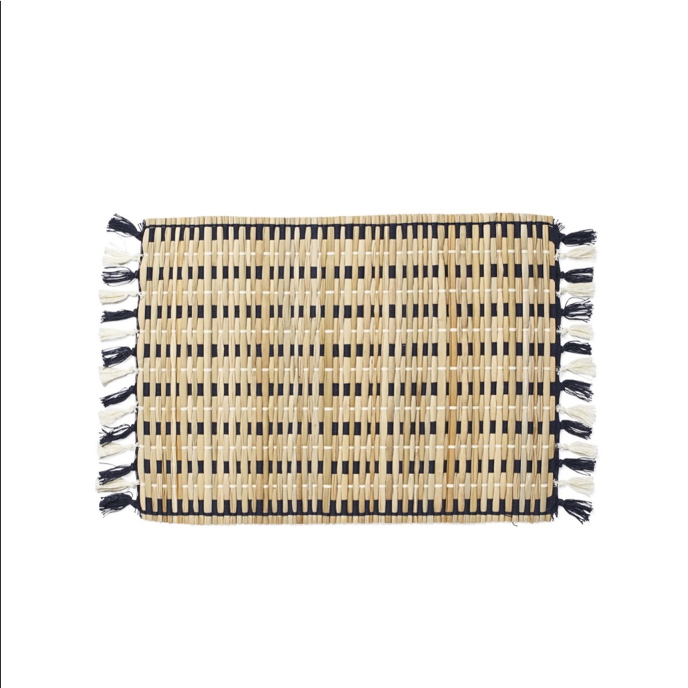 Serena and Lily Cabo Woven Placemats-navy